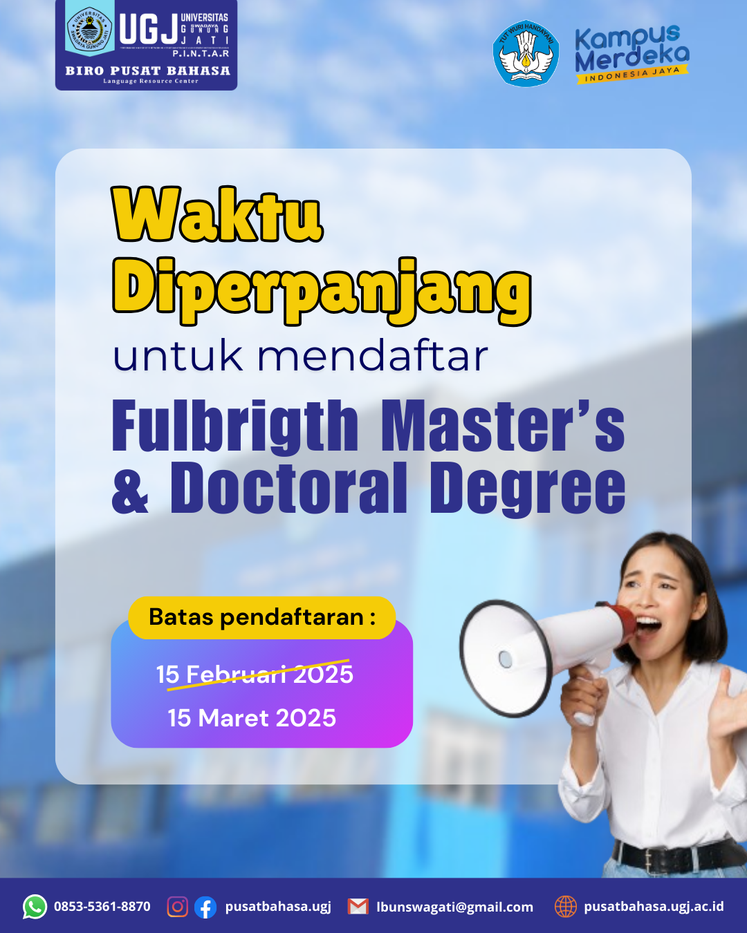 Layanan Konsultasi Beasiswa Fulbright Master’s & Doctoral Degree